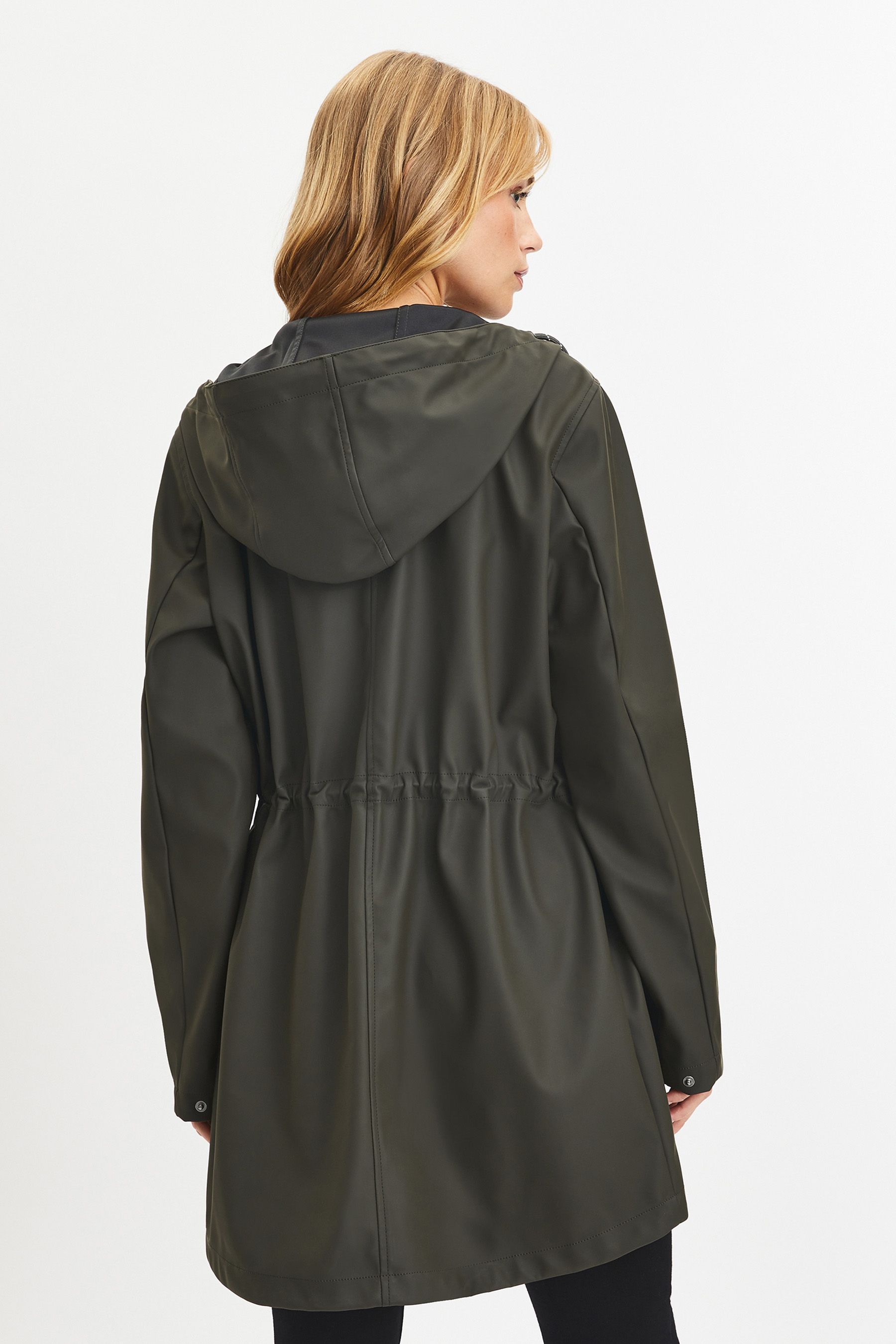 Buy VERO MODA Green Hooded Rain Jacket from Next Luxembourg