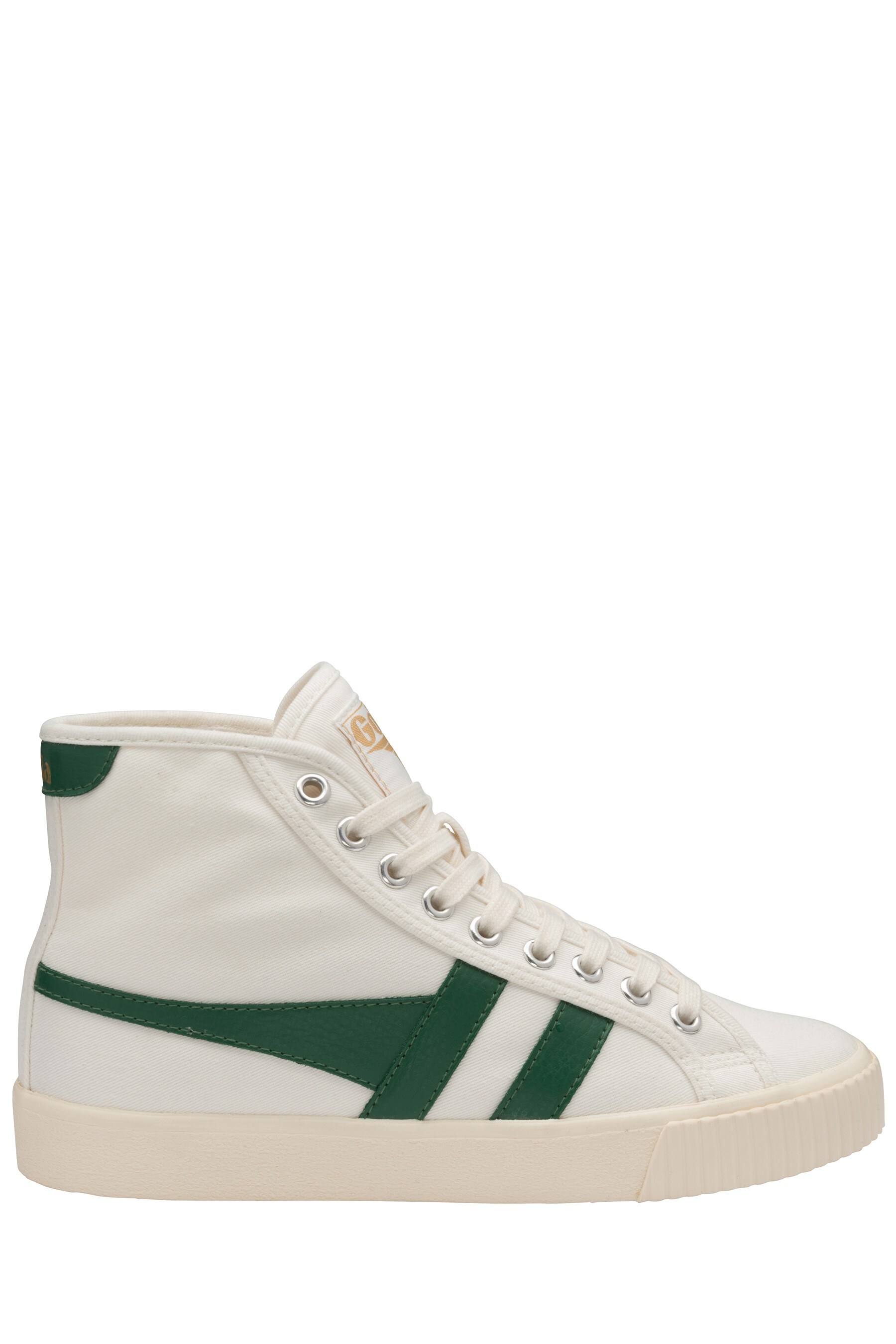 Buy Gola Green Tennis Mark Cox High Canvas Lace Up Trainers from Next Luxembourg