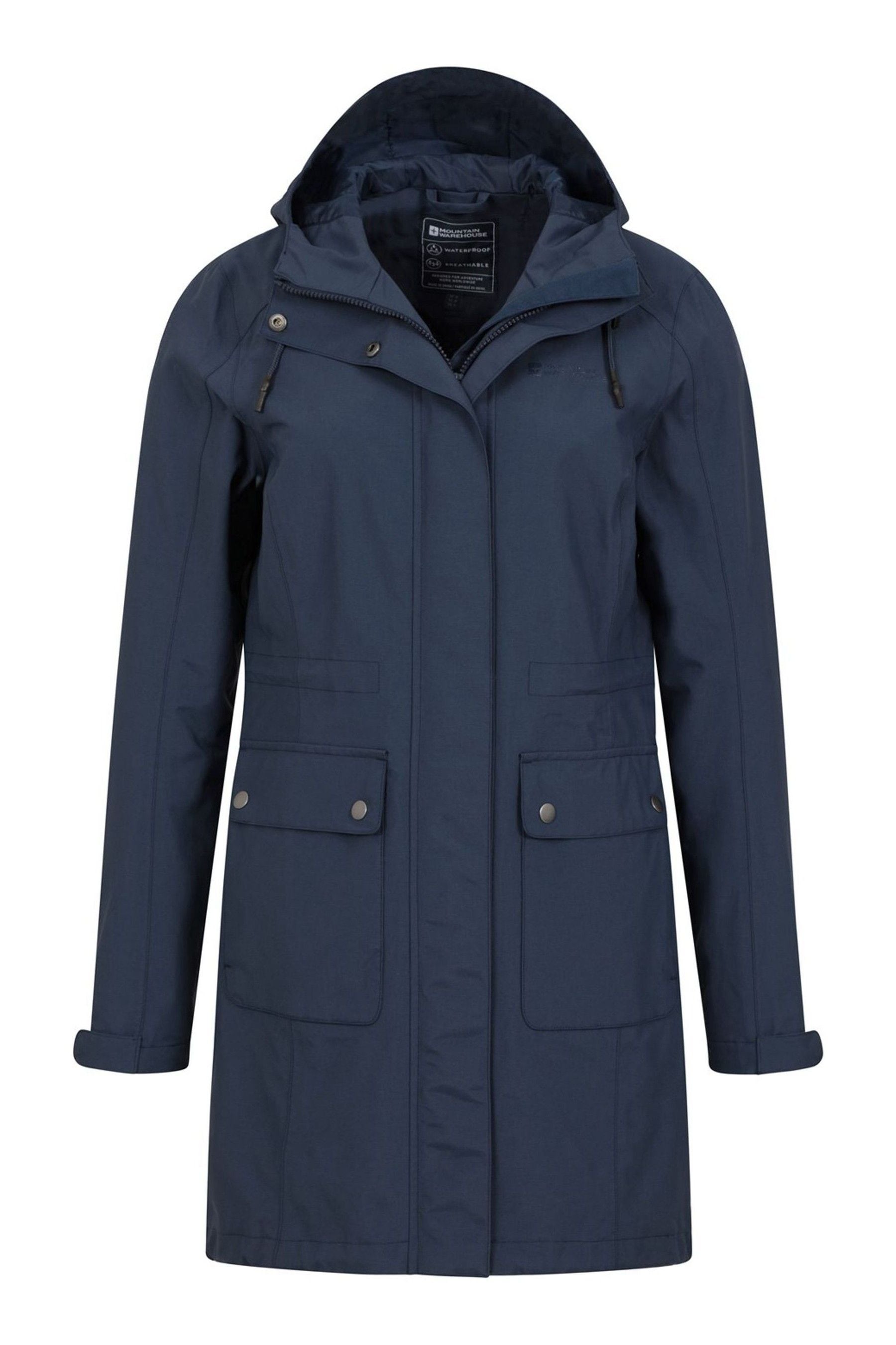 Buy Mountain Warehouse Blue Mako Womens Waterproof Fishtail Parka from Next Luxembourg