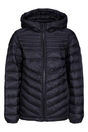 JACK & JONES JUNIOR Black Hooded Padded Jacket - Image 4 of 5