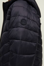 JACK & JONES JUNIOR Black Hooded Padded Jacket - Image 5 of 5