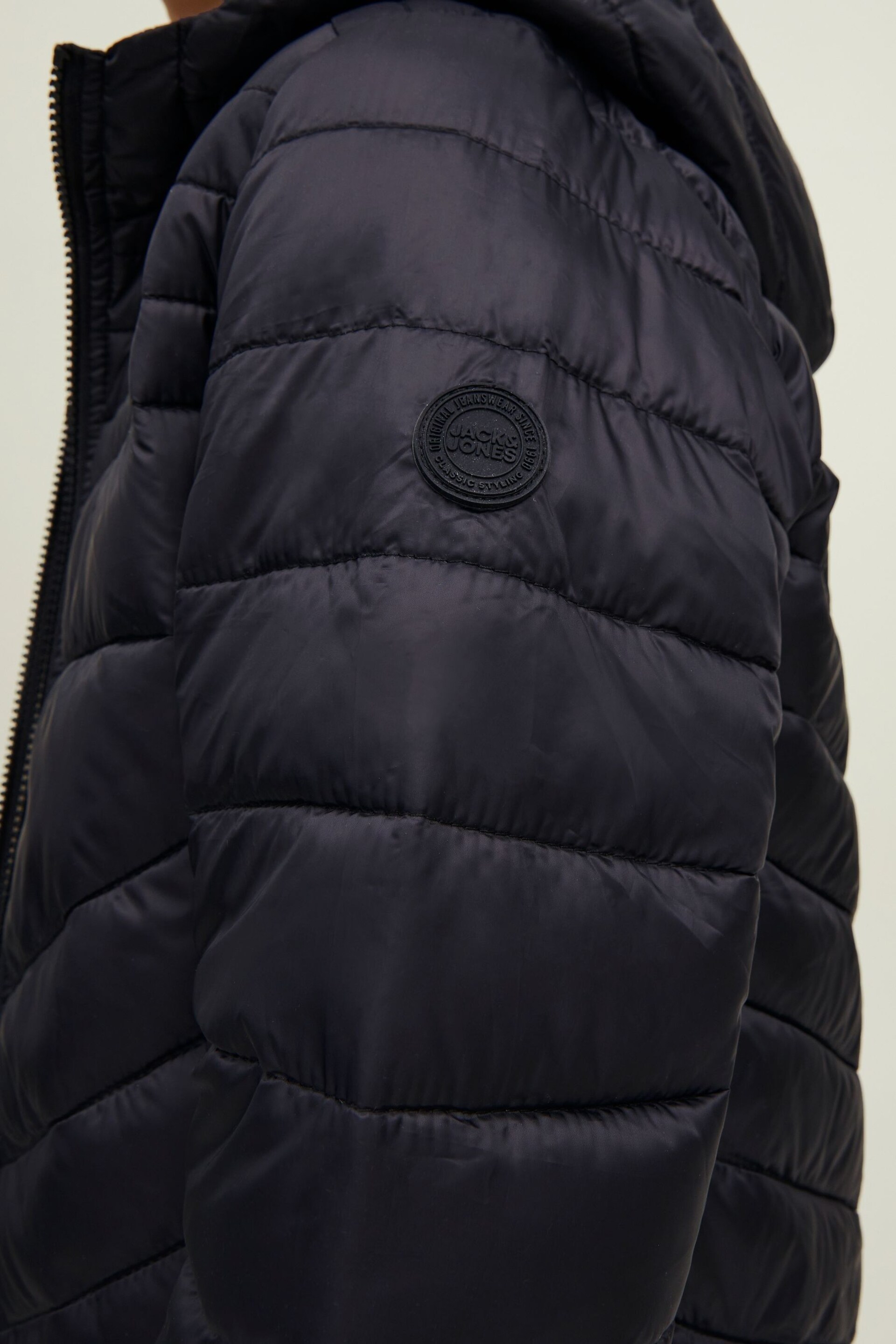 JACK & JONES JUNIOR Black Hooded Padded Jacket - Image 5 of 5