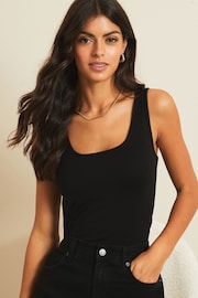 Lipsy Black Long Line Vest Top - Image 4 of 4