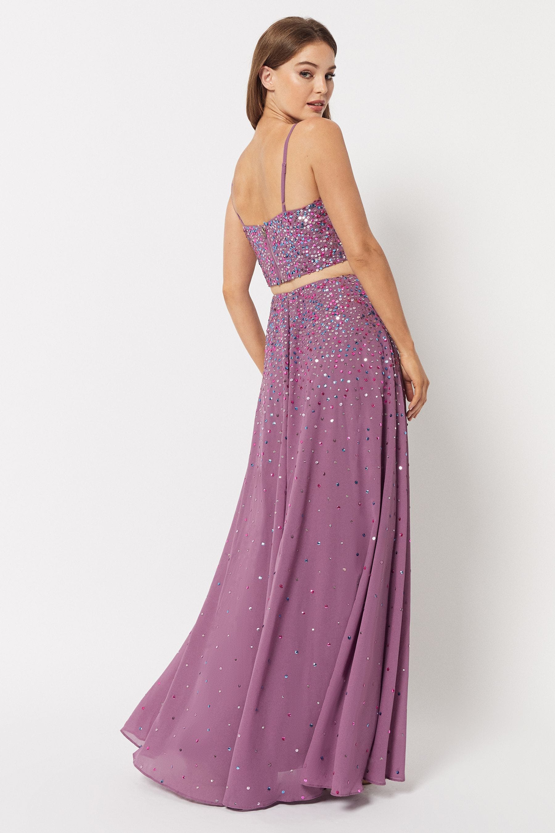 Buy Maya Purple Sequin Skirt Lehenga from Next Luxembourg