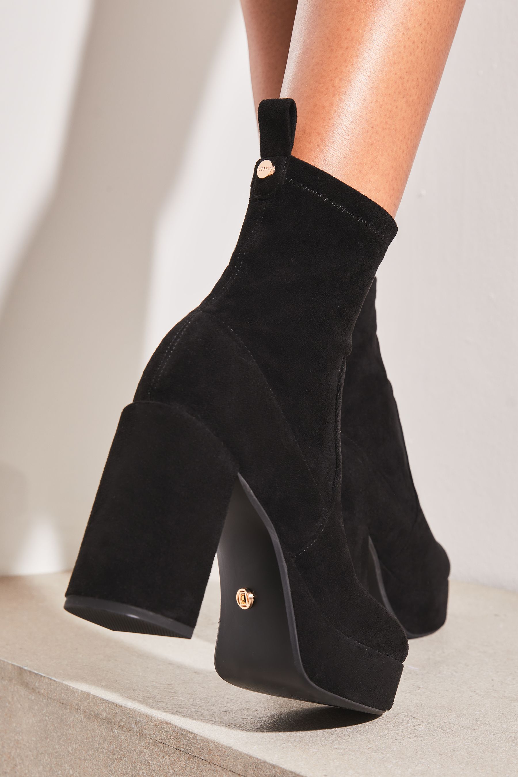 High heel sock boots outlet
