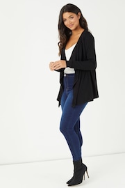 Lipsy Black Waterfall Cardigan - Image 3 of 4