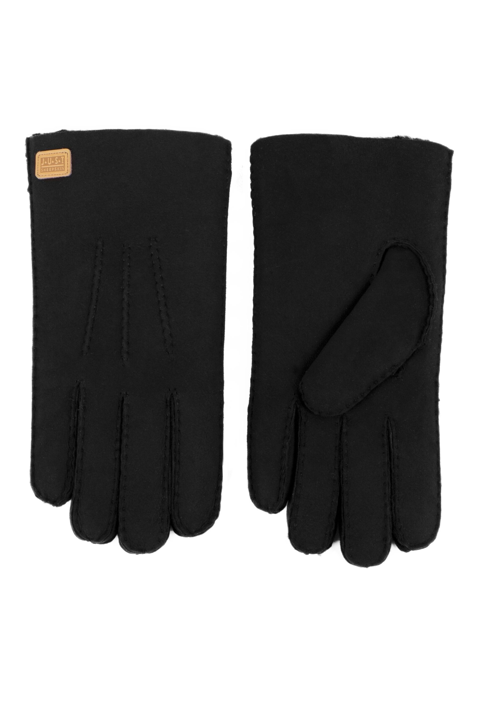 Just Sheepskin Black Rowan Sheepskin Glove - Image 3 of 4