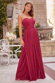 Lipsy Red Bridesmaid Bella Multiway Bandeau Bridesmaid Dress - Image 1 of 6