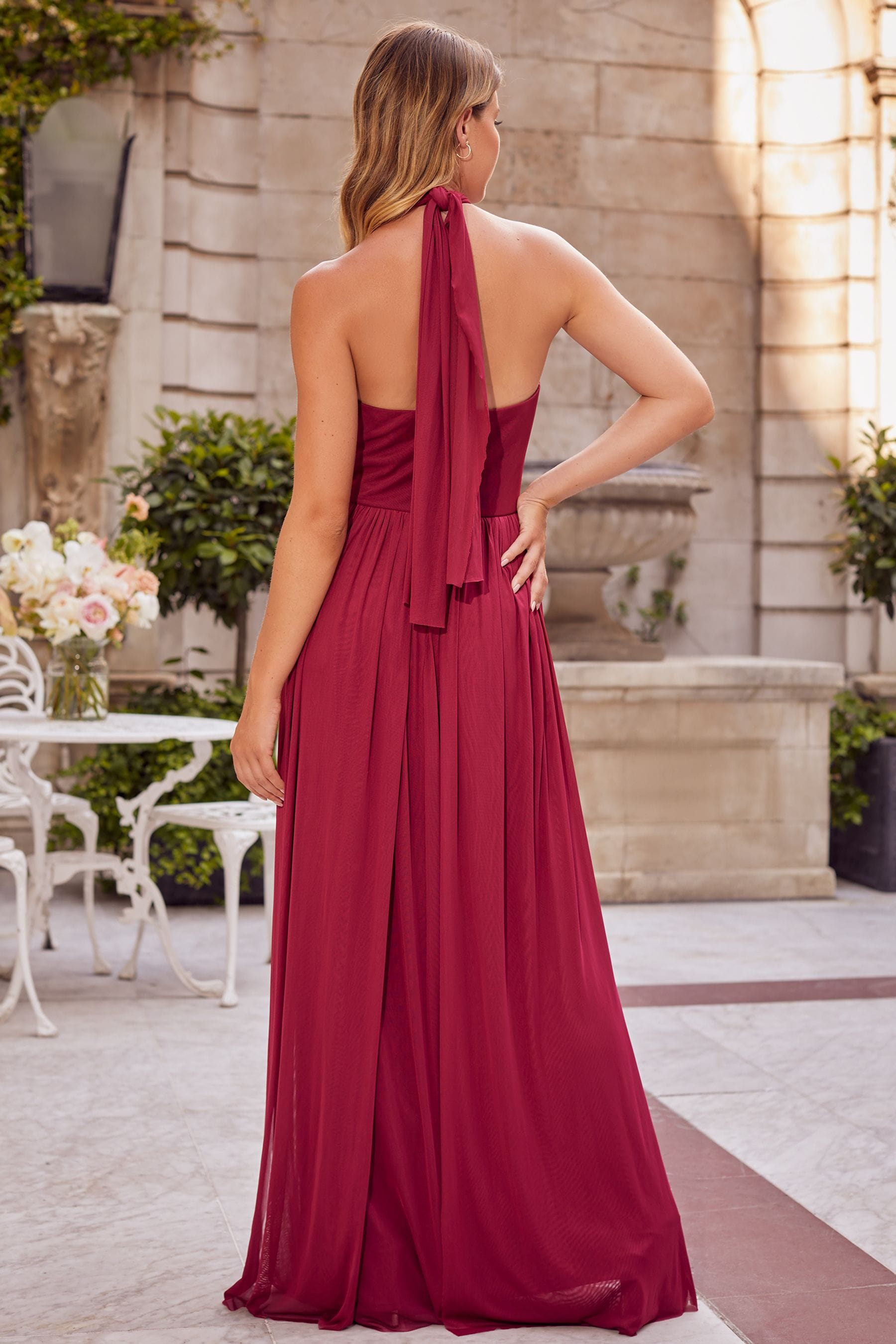 Buy Lipsy Red Bridesmaid Bella Multiway Bandeau Bridesmaid Dress from Next Luxembourg