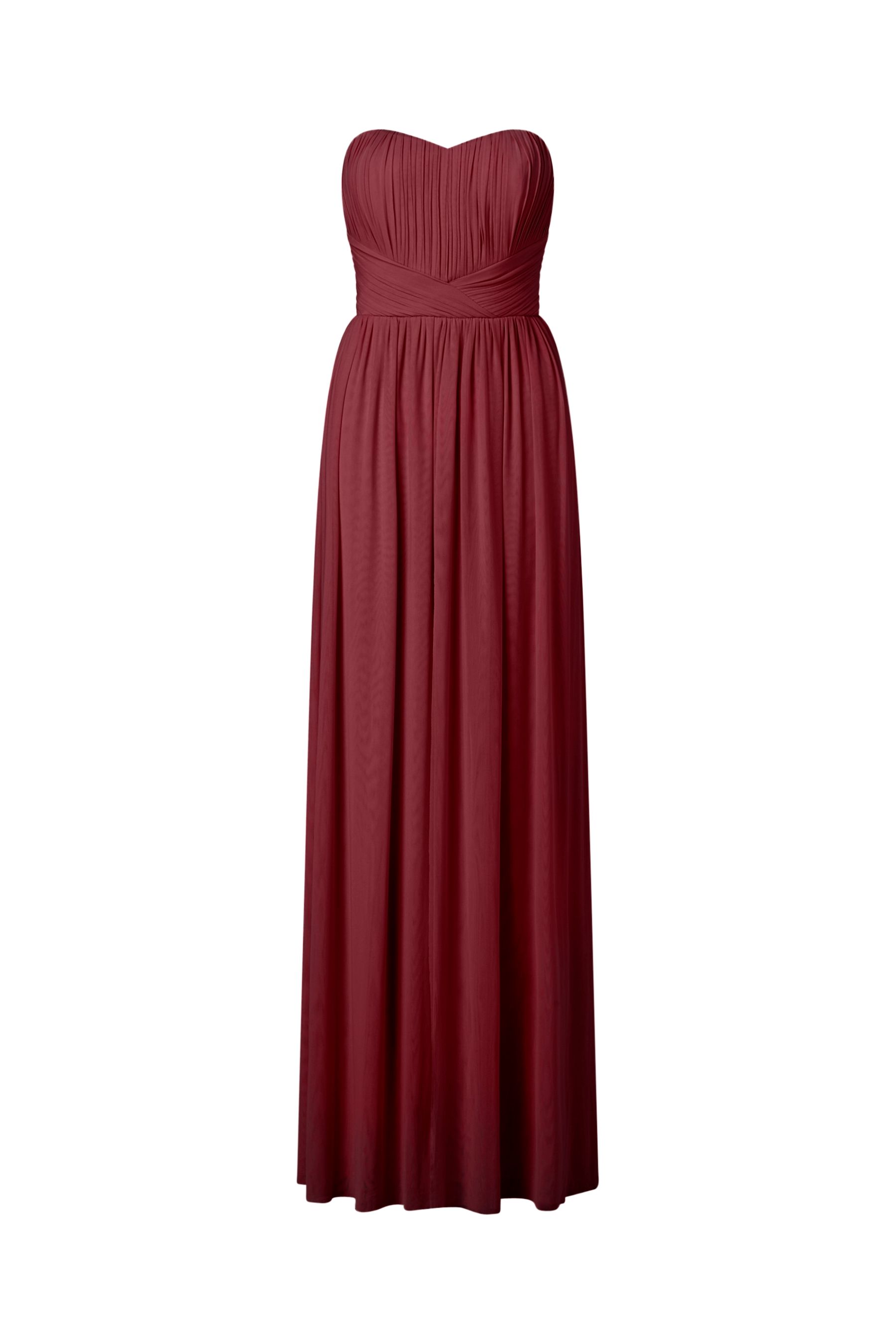 Lipsy bella bandeau maxi dress red online