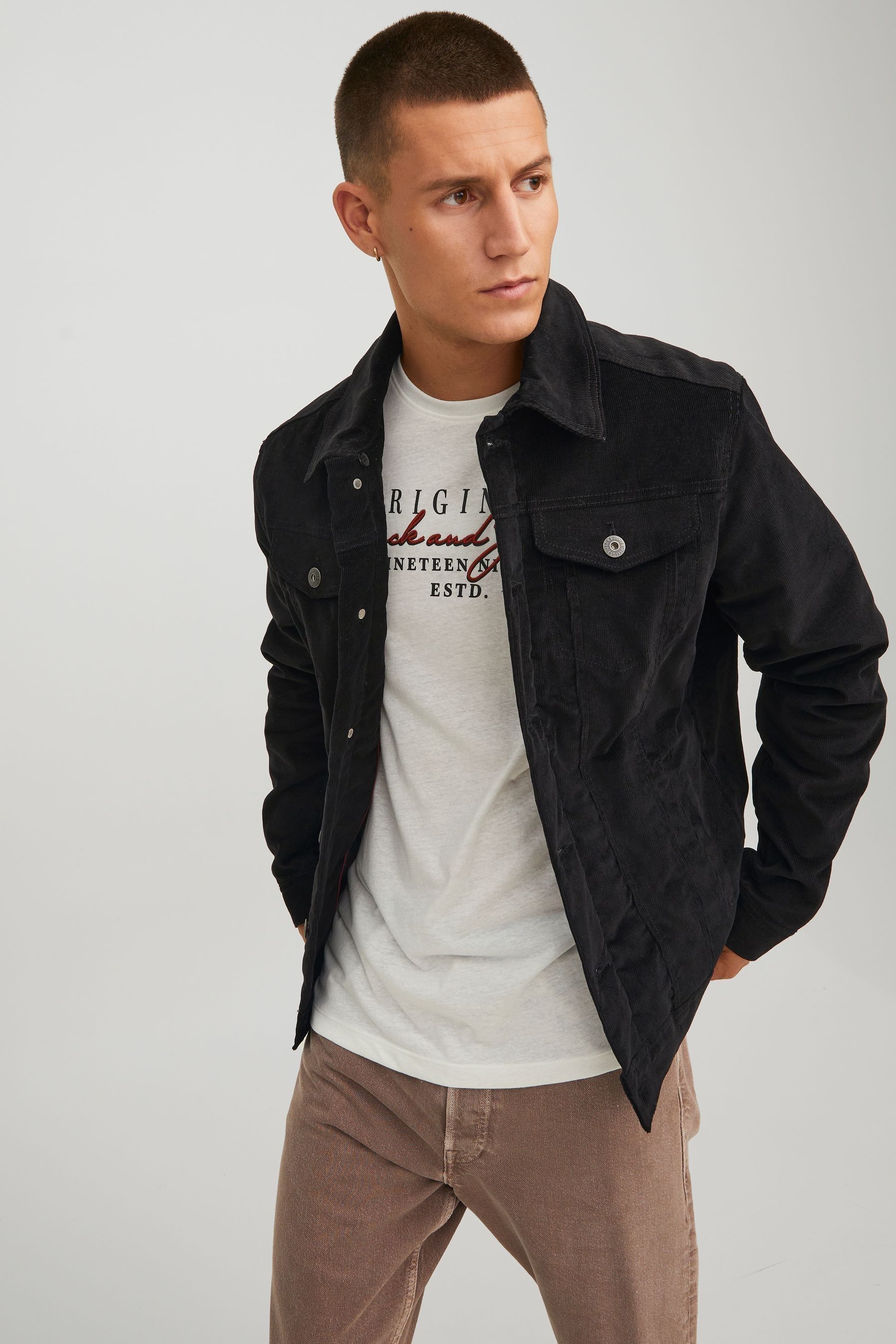 Buy JACK JONES Black Sherpa Trucker Jacket from Next Ireland