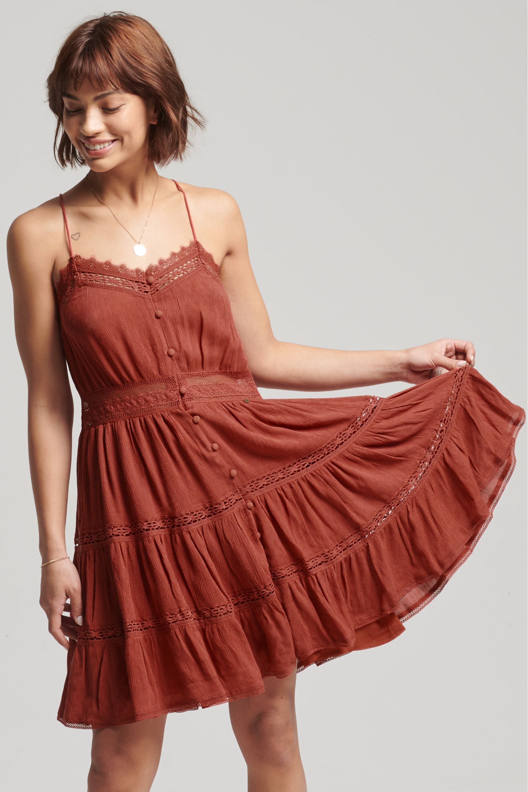 Buy Superdry Orange Alana Cami Dress from Next Luxembourg