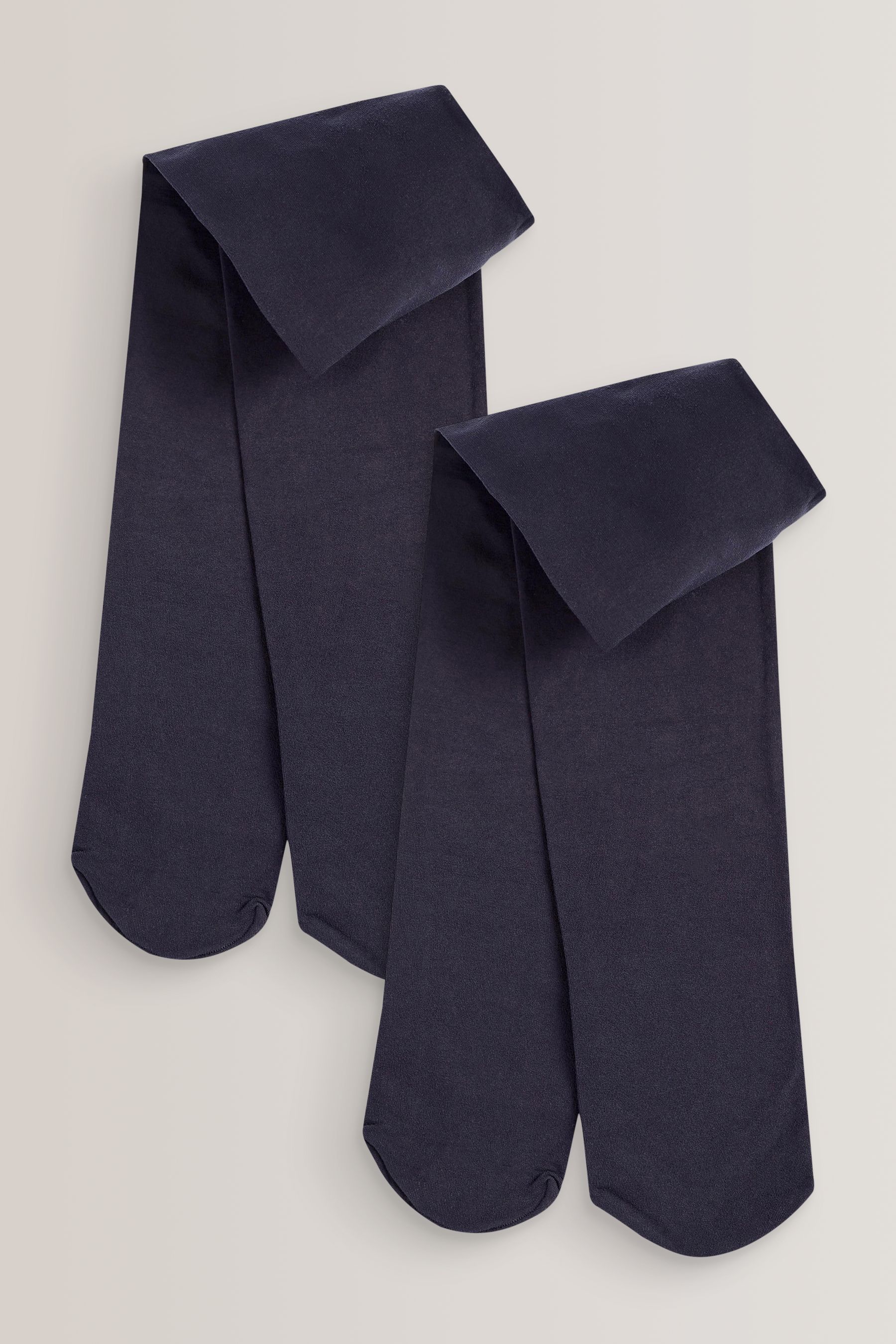 NEXT Navy Blue Regular Length 2 Pack 80 Denier School Tights 1314years Childrens