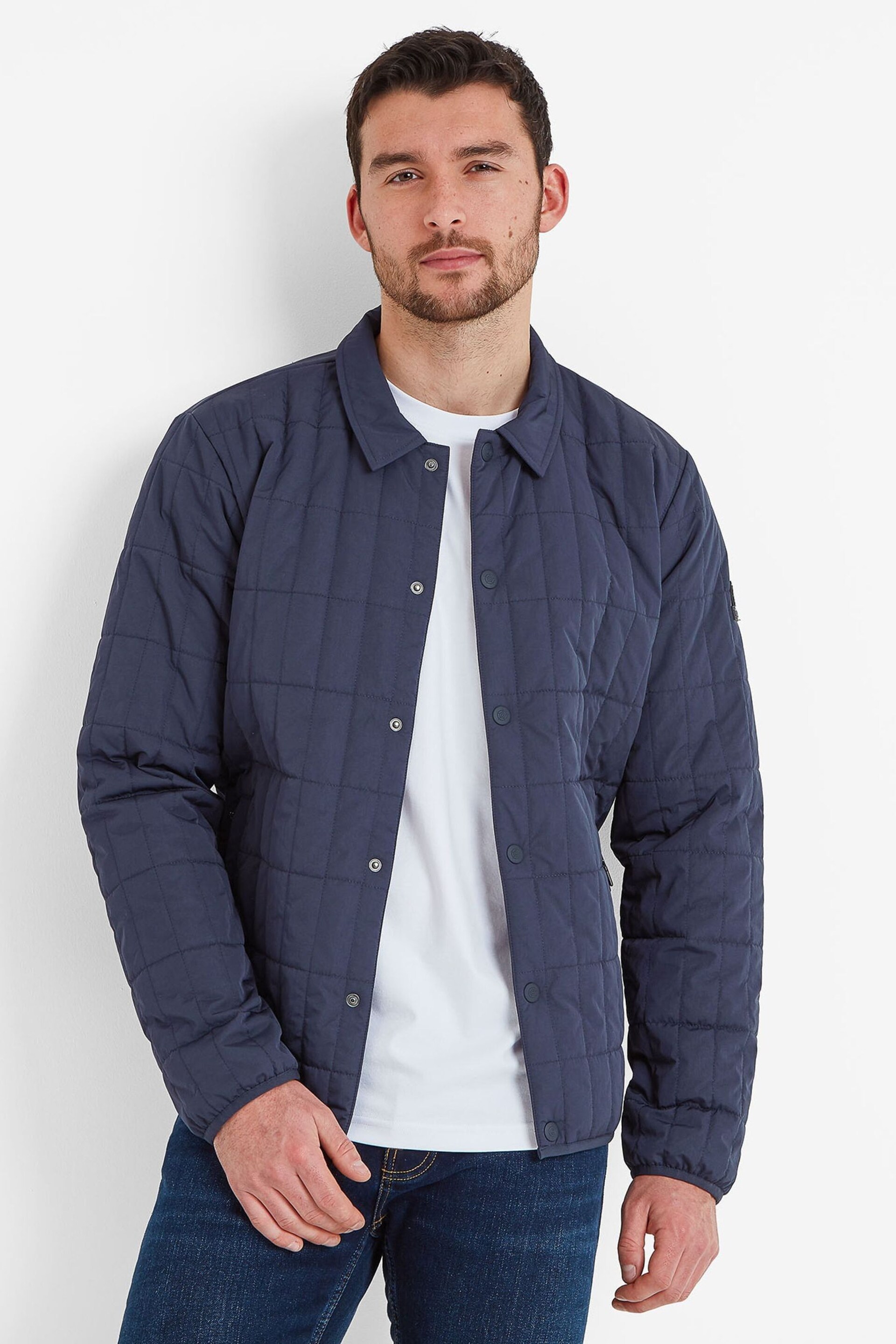 Tog 24 Blue Ludwell Padded Overshirt - Image 1 of 7