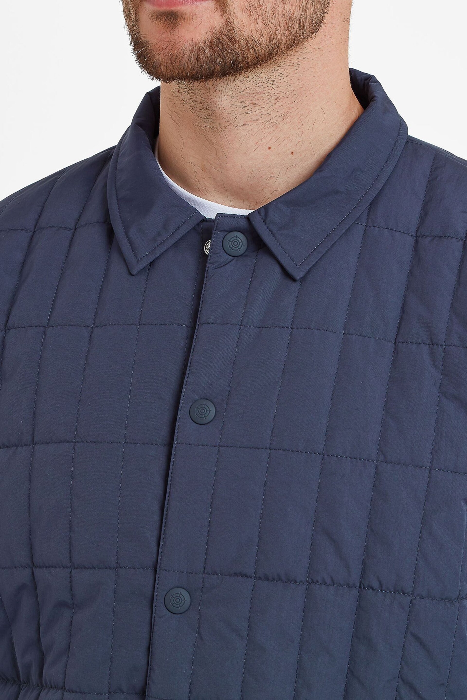 Tog 24 Blue Ludwell Padded Overshirt - Image 5 of 7