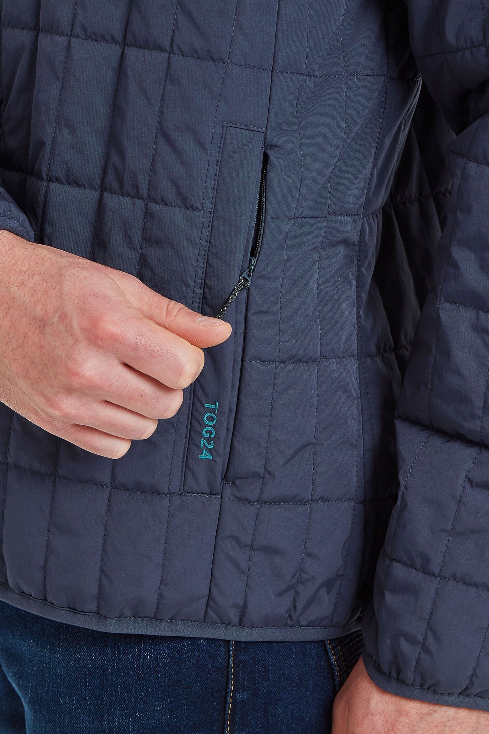 Tog 24 Blue Ludwell Padded Overshirt - Image 6 of 7