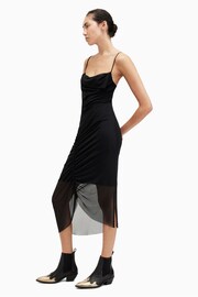 AllSaints Black Ulla Dress - Image 3 of 6