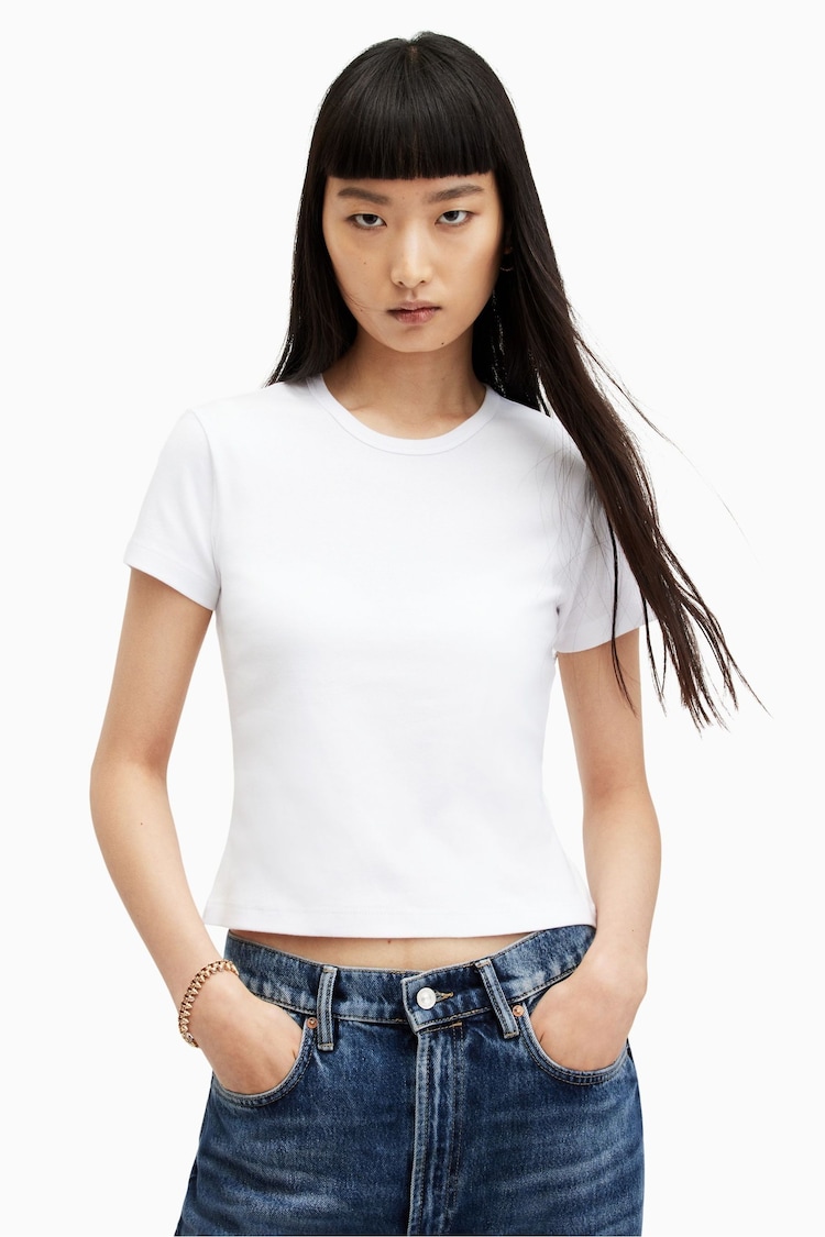 AllSaints White Stevie T-Shirt - Image 1 of 6