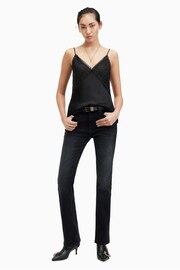 AllSaints Black Immy Cami Top - Image 4 of 8