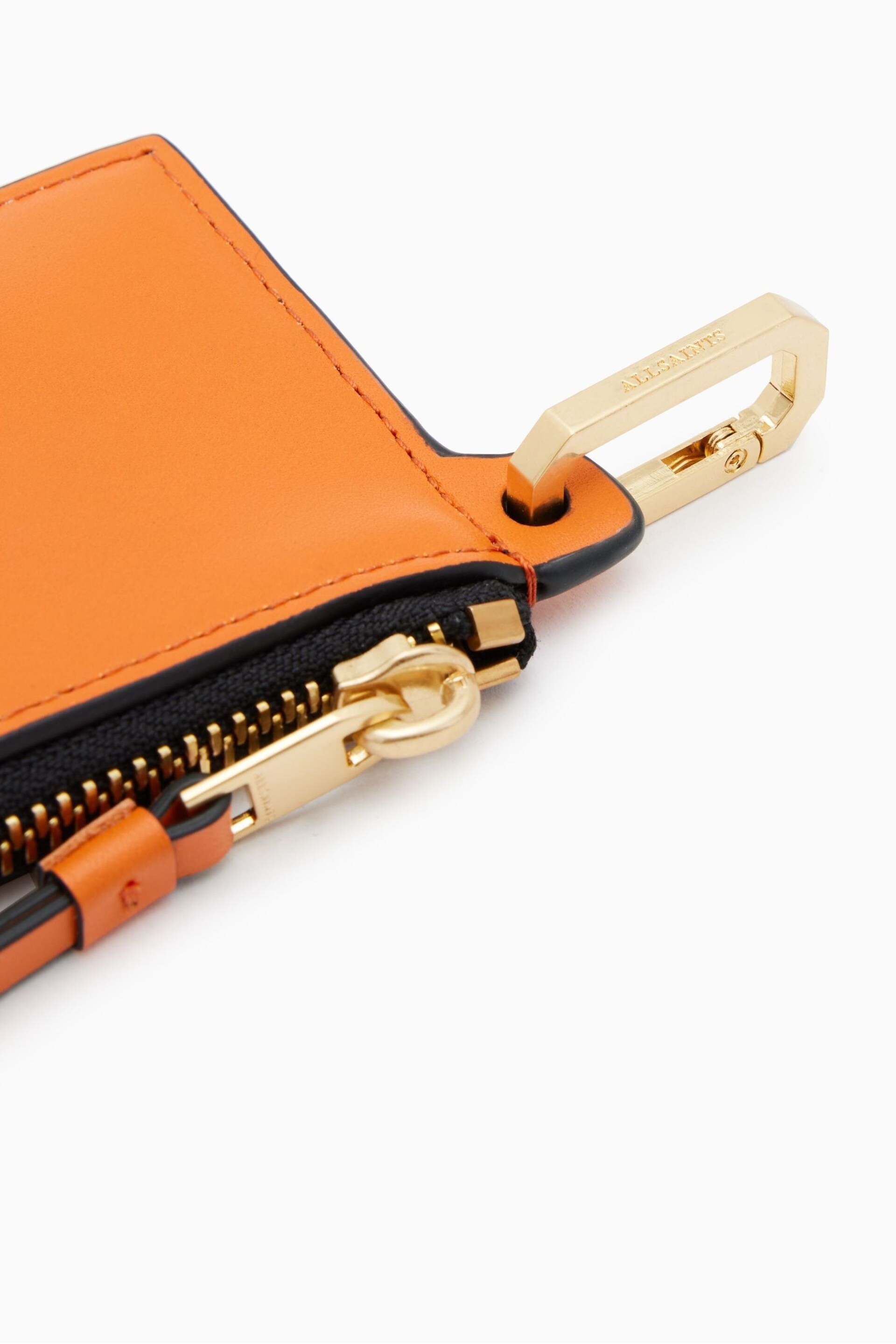 AllSaints Orange Remy Wallet - Image 6 of 6