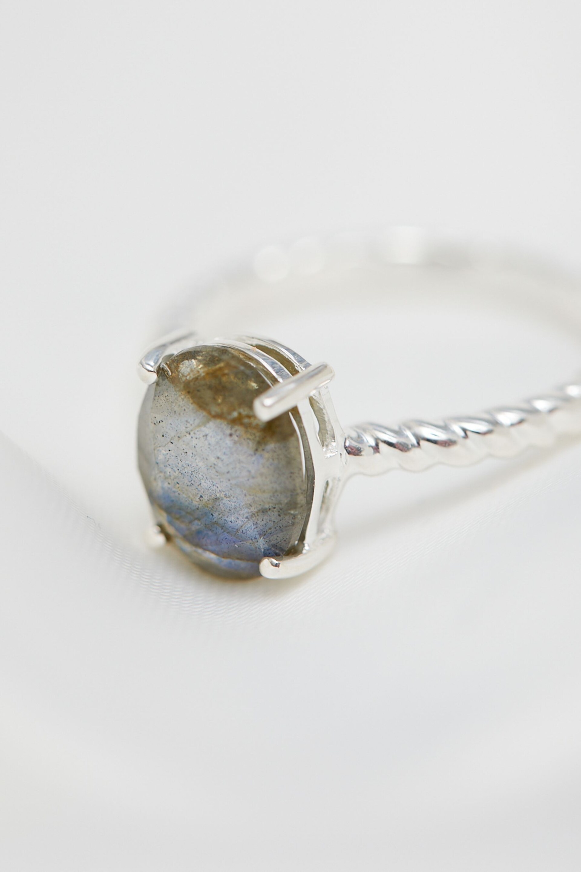 Simply Silver Silver Tone Labradorite Ring - Image 4 of 4