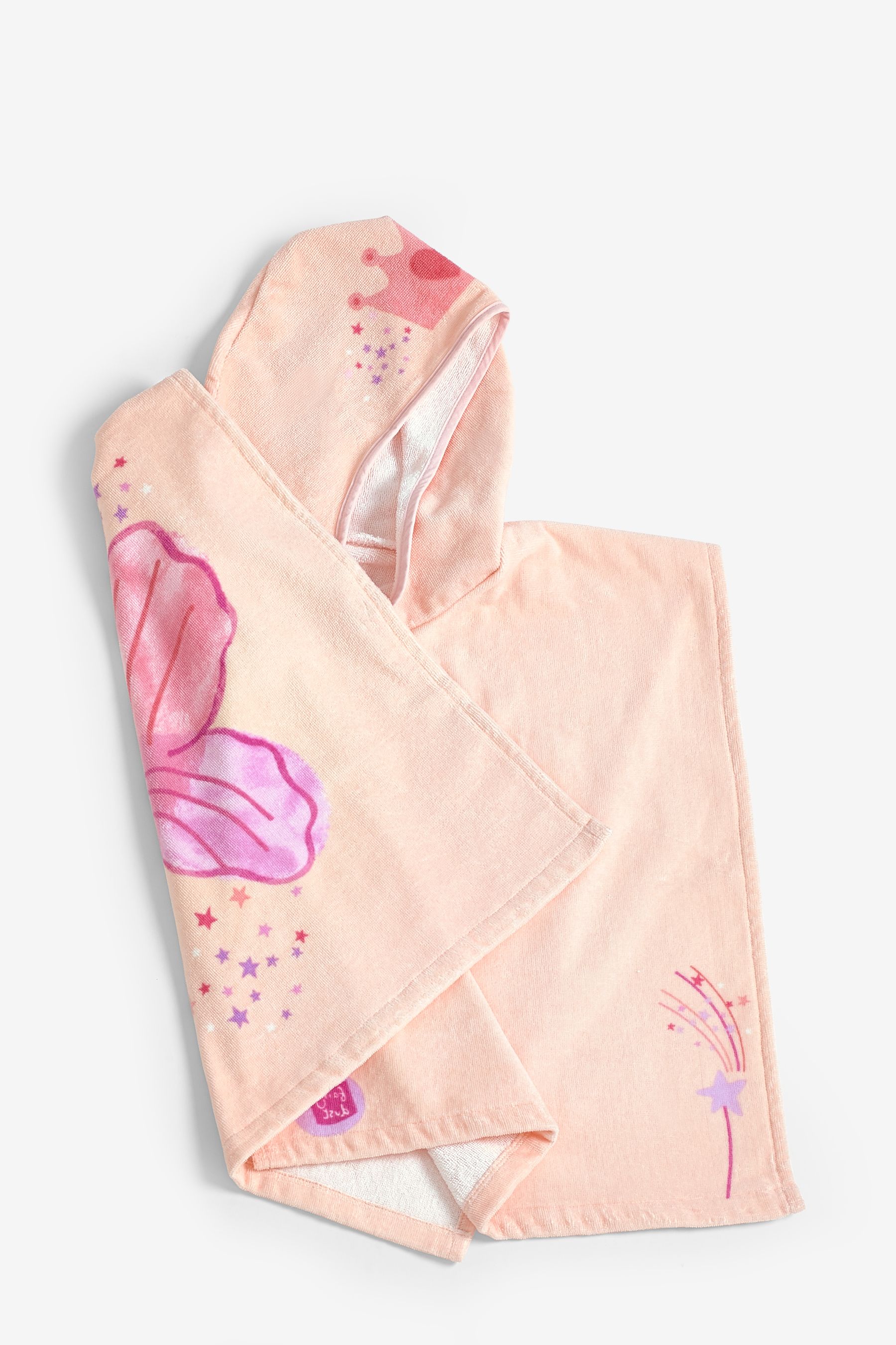 Buy Pink Fairy Princess Childrens Beach Towelling Poncho Ages 3 5 from Next Poland