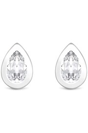 Simply Silver Silver Tone Cubic Zirconia Peardrop Stud Earrings - Image 1 of 2