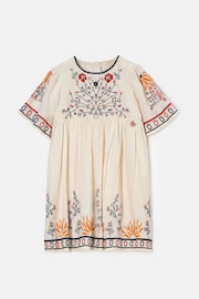 Angel & Rocket Nude Embroidered Reyna Swing Dress - Image 4 of 6
