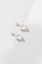 Simply Silver Silver Tone Cubic Zirconia Navette Earrings - Image 2 of 3