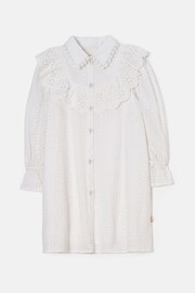 Angel & Rocket White Broderie Amelie Shirt Dress - Image 5 of 7