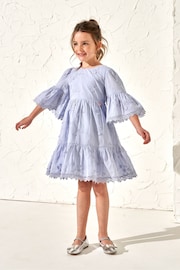 Angel & Rocket Blue Natalia 3D Flower Dress - Image 1 of 7