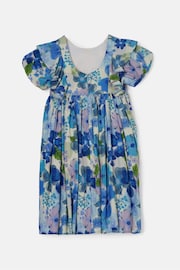 Angel & Rocket Blue Celia Floral Print Puff Sleeve Dress - Image 6 of 7