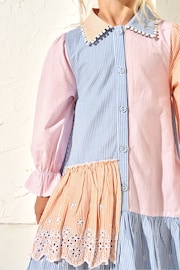 Angel & Rocket Blue Frankie Stripe Shirt Dress - Image 4 of 7