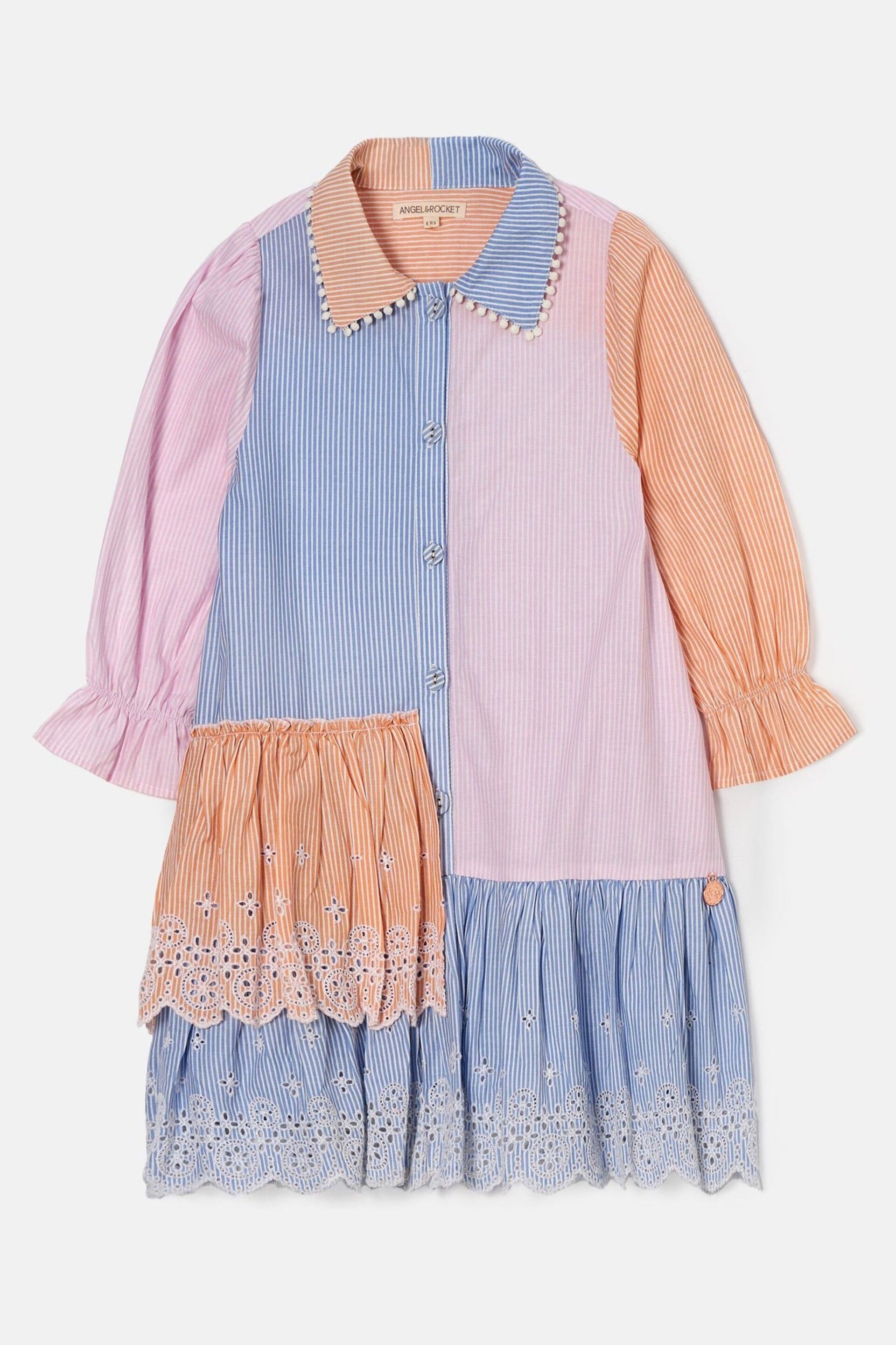Angel & Rocket Blue Frankie Stripe Shirt Dress - Image 5 of 7