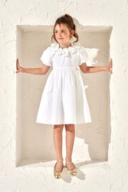 Angel & Rocket White Rose Corsage Loretta Dress - Image 1 of 3
