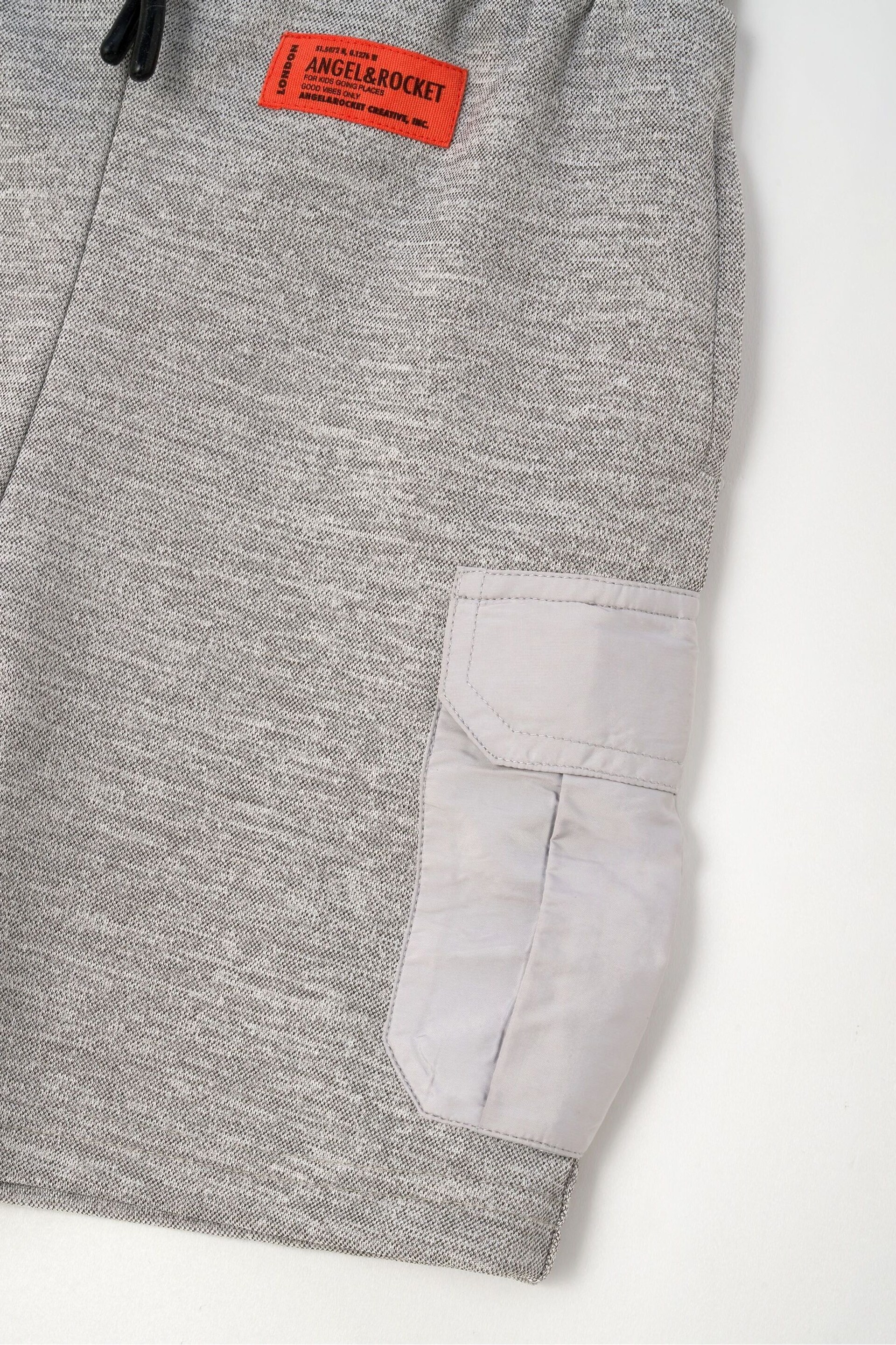 Angel & Rocket Grey Kasper Pique Smart Shorts - Image 5 of 5