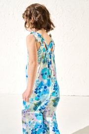 Angel & Rocket Blue Roma Floral Print Jumpsuit - Image 2 of 5