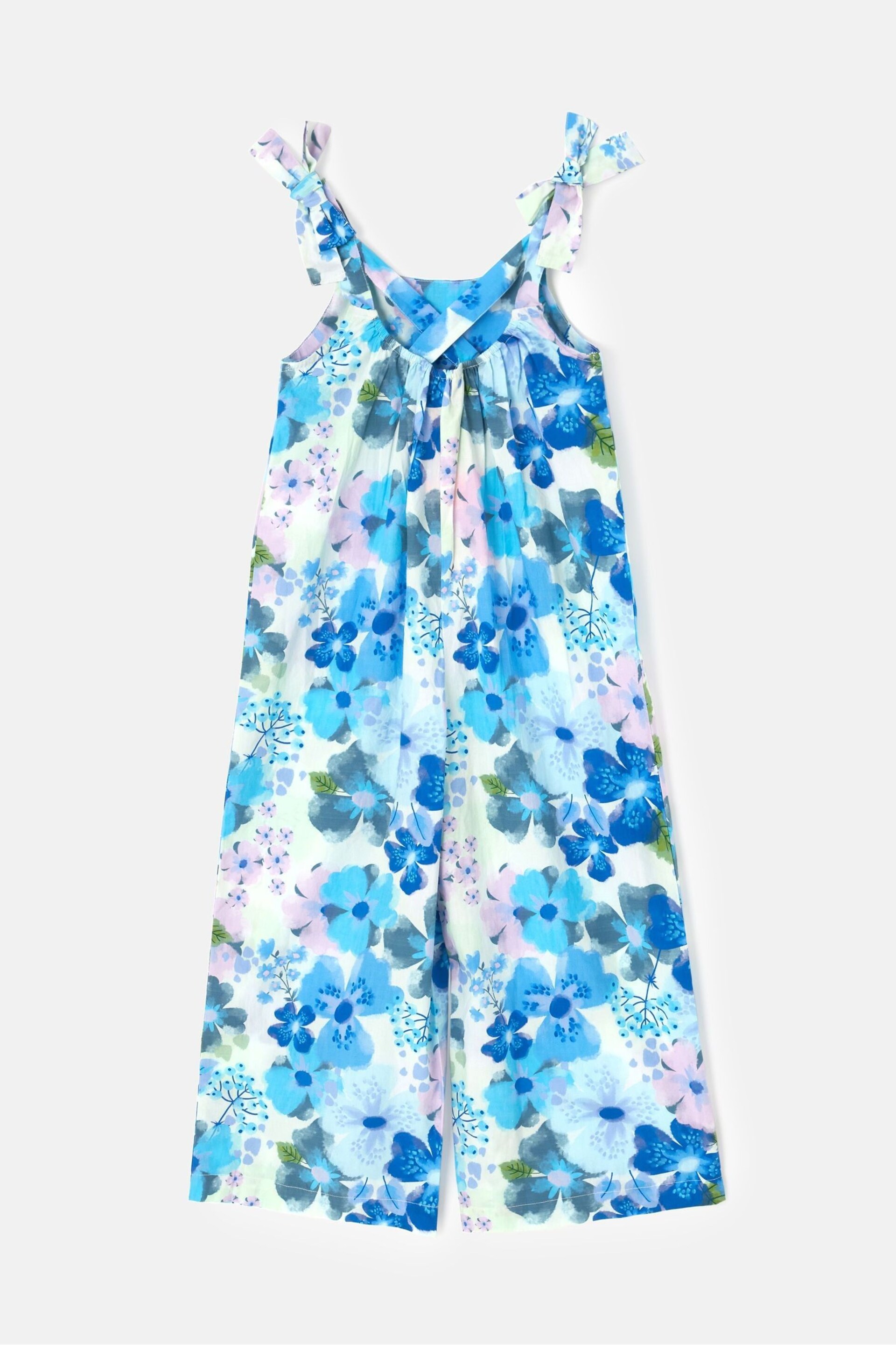 Angel & Rocket Blue Roma Floral Print Jumpsuit - Image 4 of 5