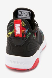 Marvel Avengers Black Elastic Lace Trainers - Image 4 of 5