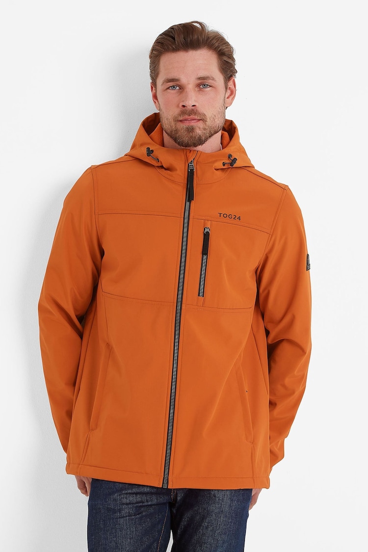 Tog 24 Orange Truro Hooded Softshell Jacket - Image 1 of 7