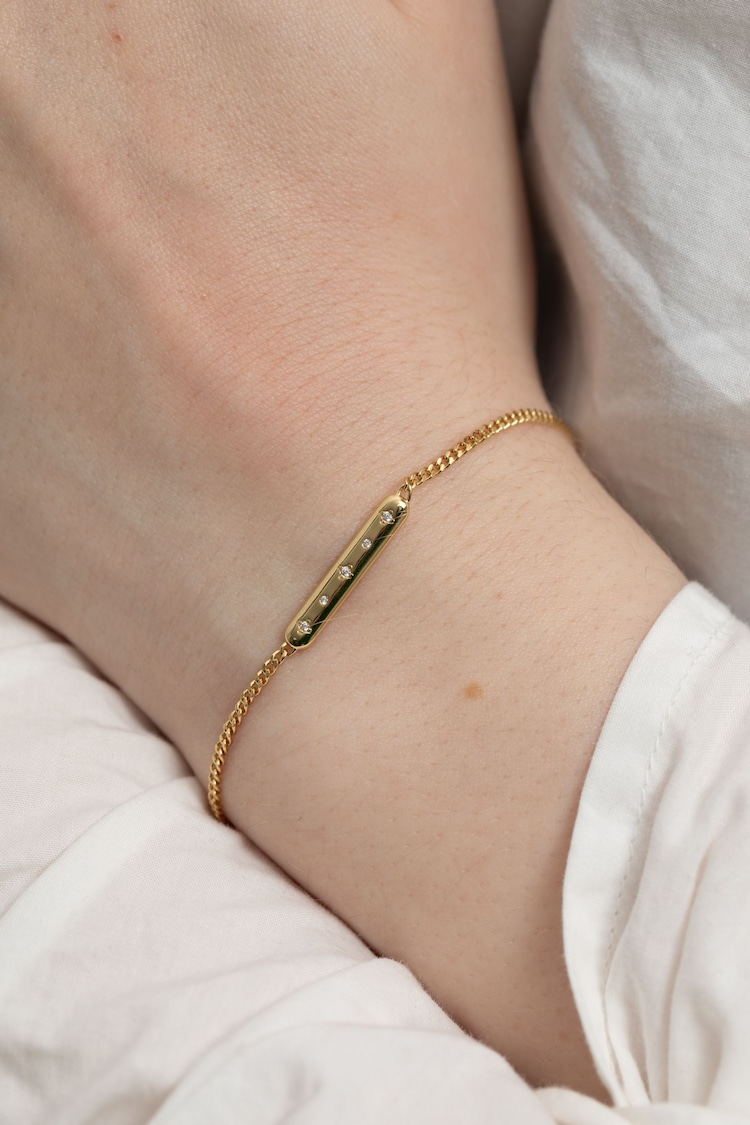 Inicio Gold Tone Gift Pouch Bar Bracelet - Image 2 of 2