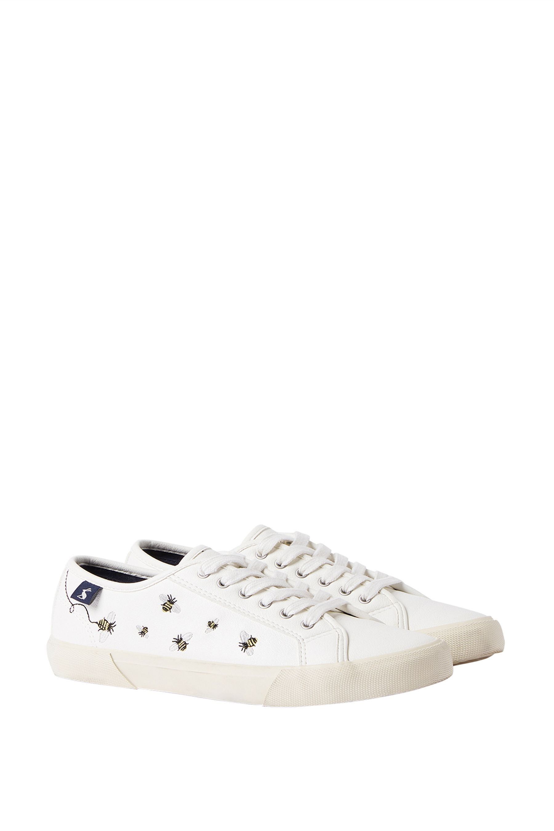 Joules white trainers hotsell