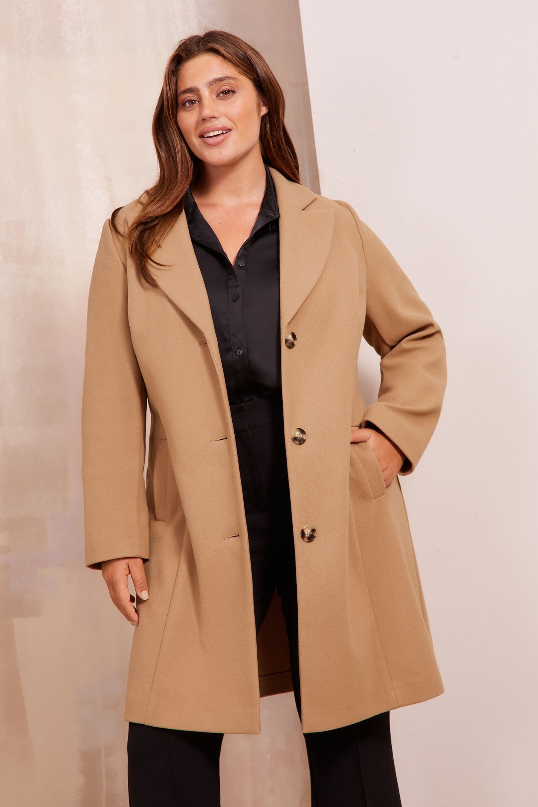 Camel smart overcoat shop
