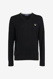 Fred Perry Classic V-Neck Jumper - Image 5 of 8