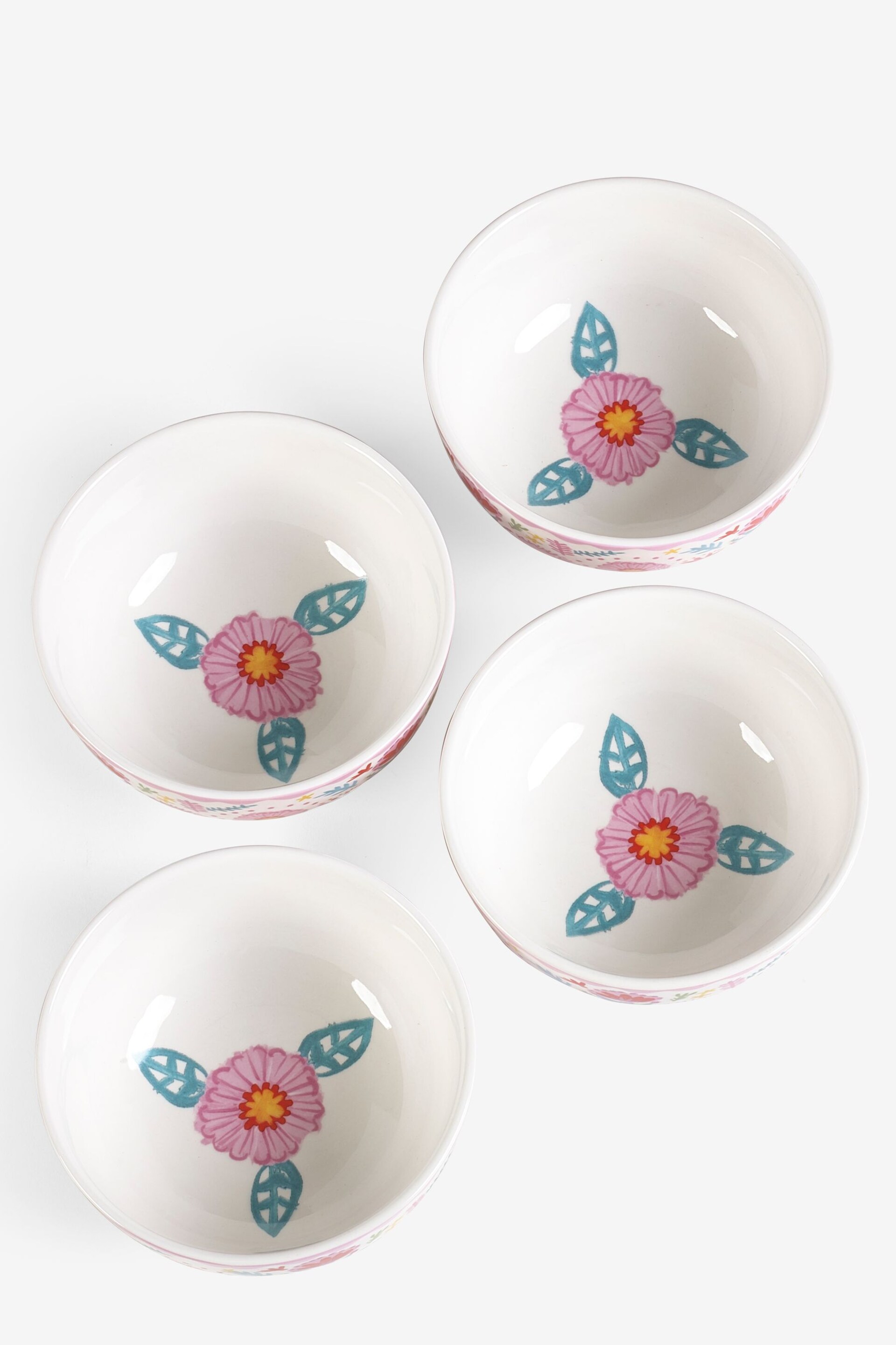 Lucy Tiffney Set of 4 Floral Cereal Bowls - Image 6 of 6