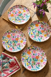 Lucy Tiffney Multi Side Plates Set Of 4 - Image 1 of 4