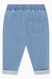 MORI Blue Organic Cotton Denim Chambray Soft Jeans - Image 4 of 4
