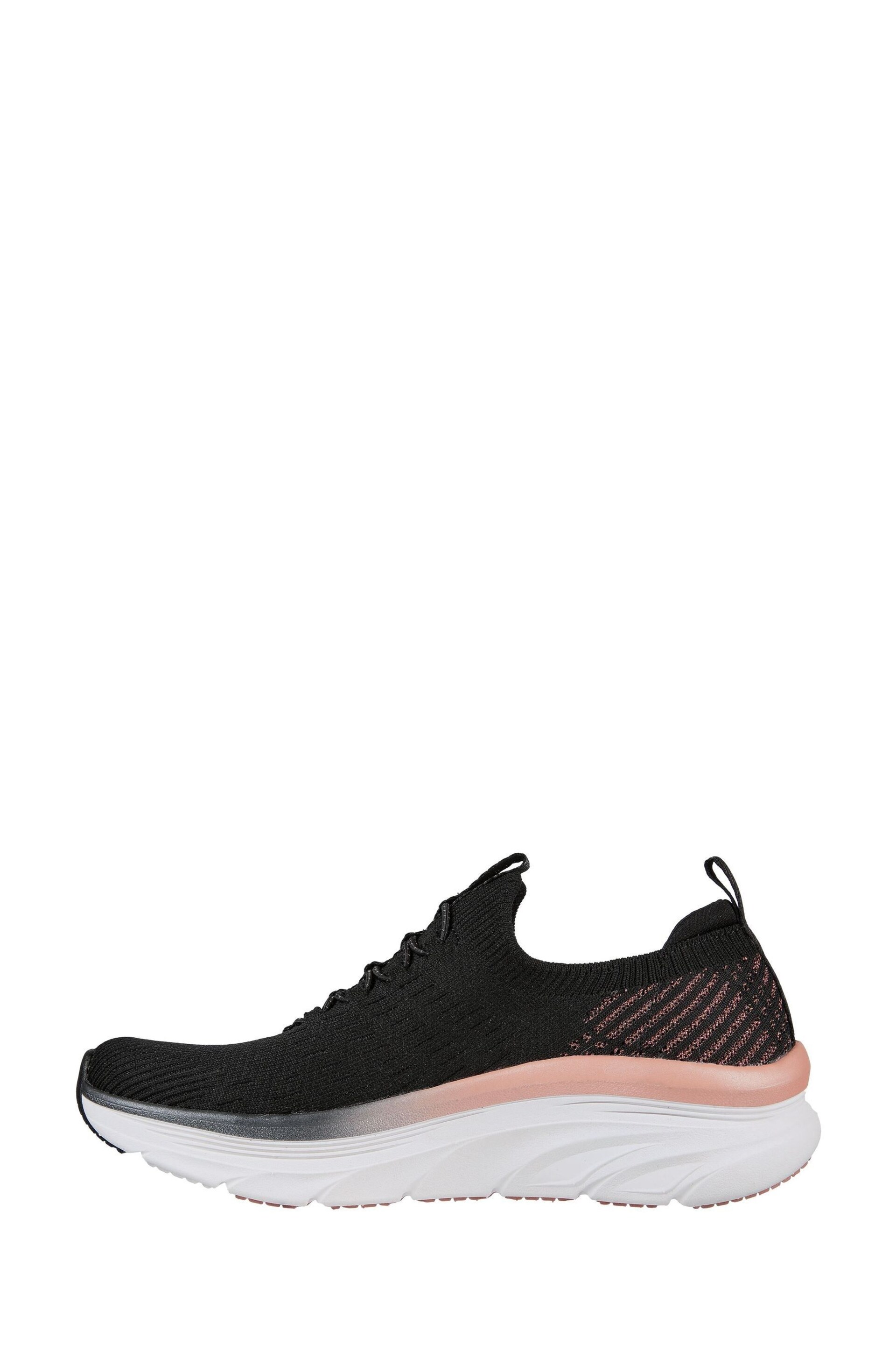 Skechers Black D'Lux Walker Let It Glow Womens Trainers - Image 2 of 5