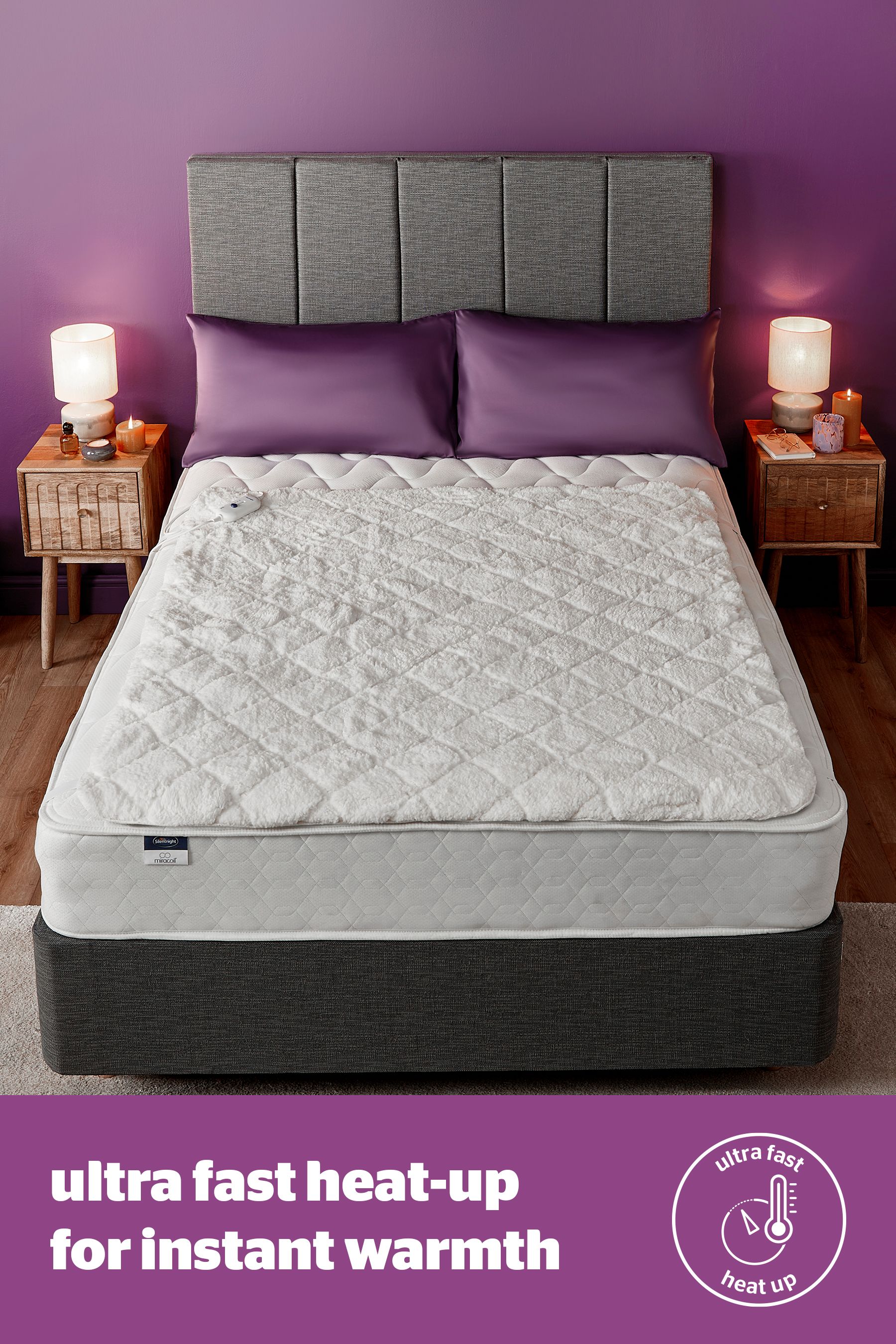 Silent night fleecy electric blanket best sale