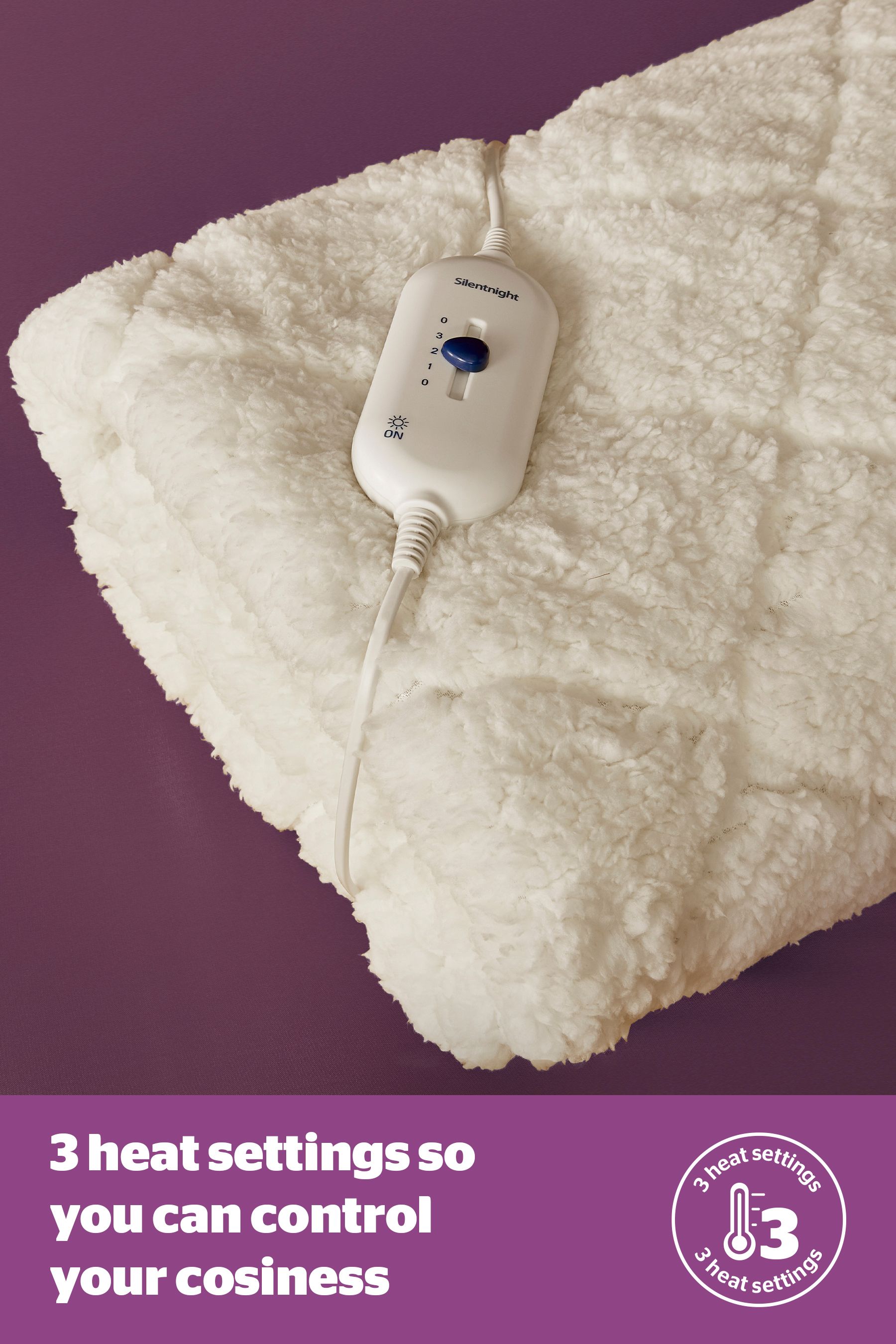 Buy Silentnight Cream Machine Washable Teddy Fleece Electric Blanket from the Next UK online shop